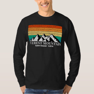 Camiseta Silhouette de Montaña y Escenario Forestal 172