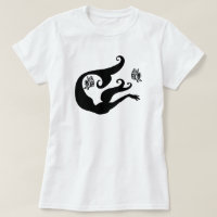 Silhouette de silueta de sirena T-Shirt