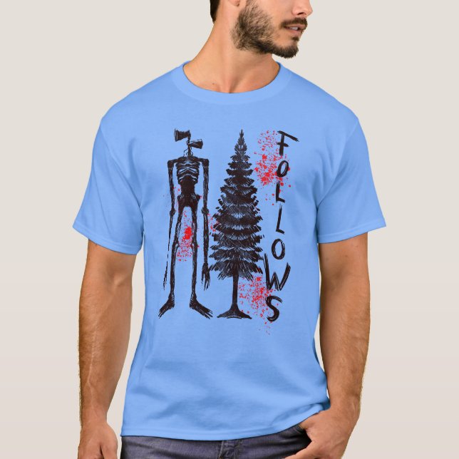 Camiseta Silhouette de Siren Head: Vibes de leyendas urbana (Anverso)