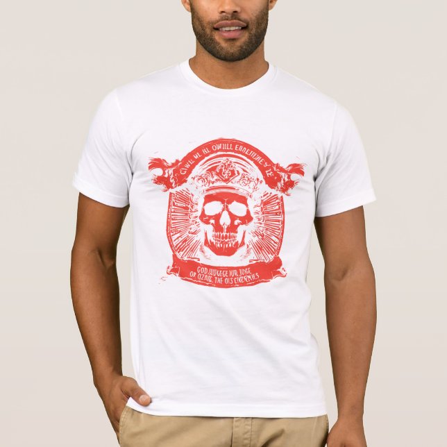 Camiseta Silhouette de Skull minimalista (Anverso)