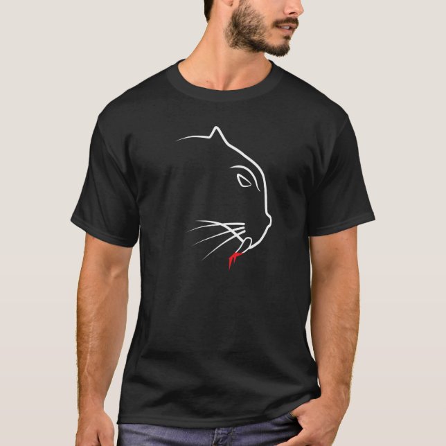 Camiseta Silhouette de una pantera 2 (Anverso)