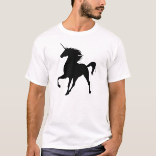 Camiseta Silhouette de Unicorn negro