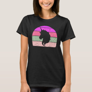 Camiseta Silhouette de Unicornio Vintage Unicornio Pegasus