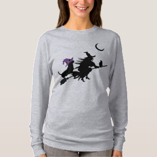 Camiseta Silhouette de Unisex Basset Halloween