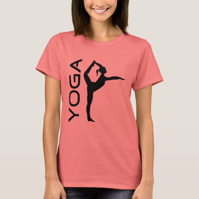 Camiseta Silhouette de Yoga Pose (Anverso)