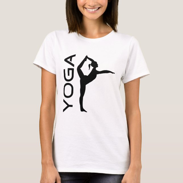 Camiseta Silhouette de Yoga Pose (Anverso)