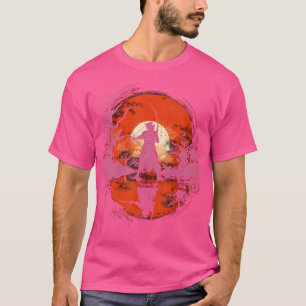 Camiseta Silhouette del arquero japonés Kyudo Archery Sunse