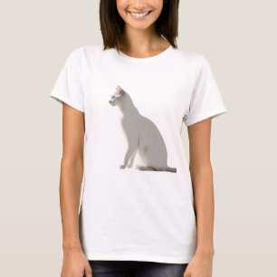 Camiseta Silhouette delgada de un gato de estilo minimalist