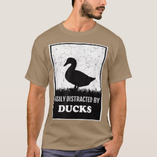 Camiseta Silhouette Duck Lover Distrado Fácilmente Por Pato