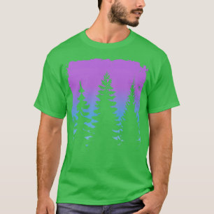 Camiseta Silhouette Forestal Nostalgic Mood Coniferous