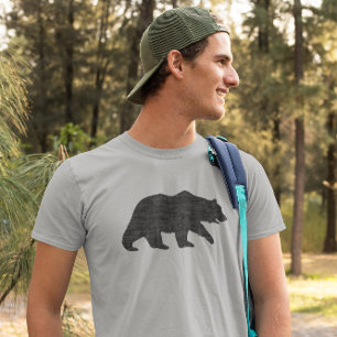 Camiseta Silhouette Grizzly Bear   Animal salvaje   Vida si