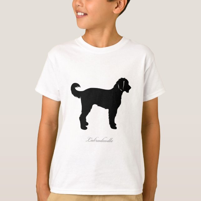 Camiseta Silhouette Labradoodle (Anverso)