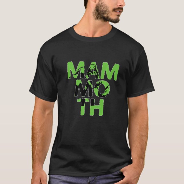 Camiseta Silhouette Mammoth Colorful Animal Shadow (Anverso)