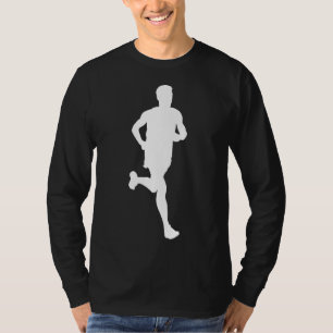 Camiseta Silhouette Marathon Runner Track Y Field Racer F