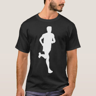 Camiseta Silhouette Marathon Runner Track Y Field Racer F