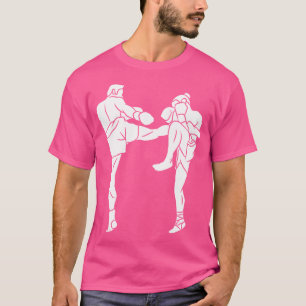 Camiseta Silhouette Muay Thai Kickboxing Mma Martial Arts F