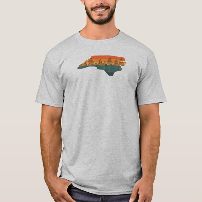 Camiseta Silhouette North Carolina Tree (Anverso)