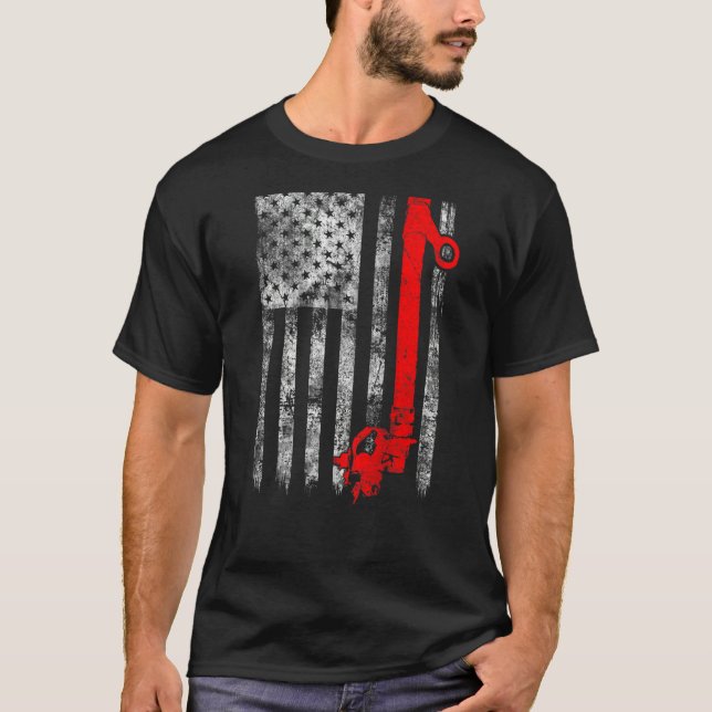Camiseta Silhouette Power Line Fuse American Flag Lineman (Anverso)