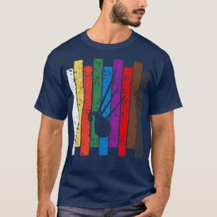 Camiseta Silhouette Retro Bagpipe 1