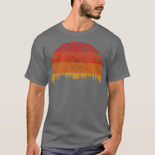 Camiseta Silhouette Retro de Árbol Pino 3