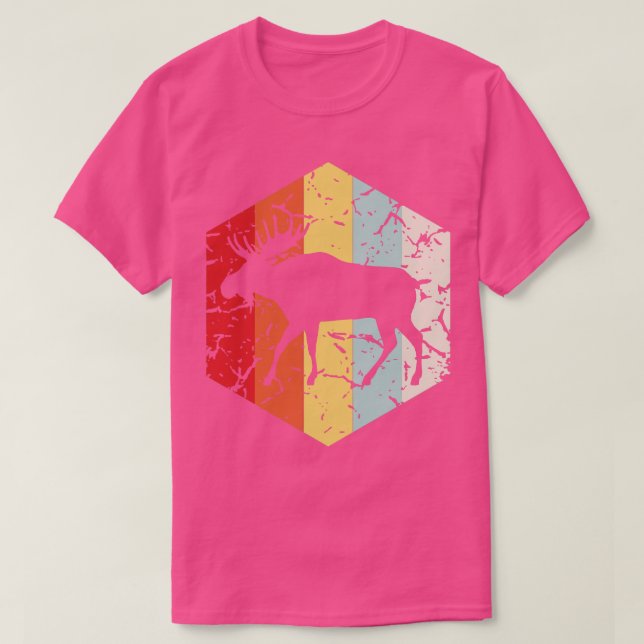 Camiseta Silhouette Retro Moose (Diseño del anverso)