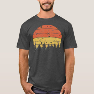 Camiseta Silhouette Retro Pine Tree 4