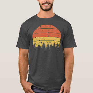 Camiseta Silhouette Retro Pine Tree 4