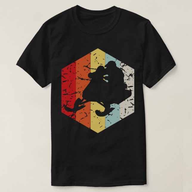 Camiseta Silhouette Retro Snowmobile (Diseño del anverso)