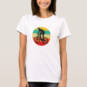Camiseta Silhouette Retro Vintage Mountain Bike