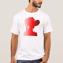 Silhouette roja Fashion England Woman de los años 