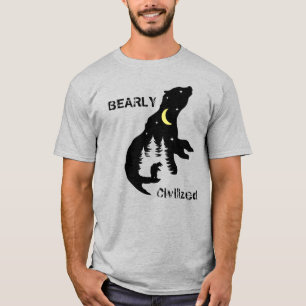 Camiseta Silhouette salvaje Bearly Civilized