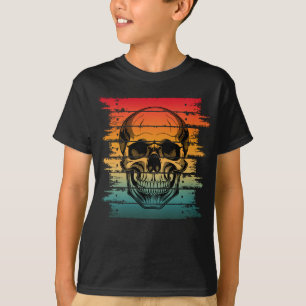 Camiseta Silhouette Skull Retro Vintage
