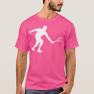 Camiseta Silhouette Squash Player Ball Racquet Tenni