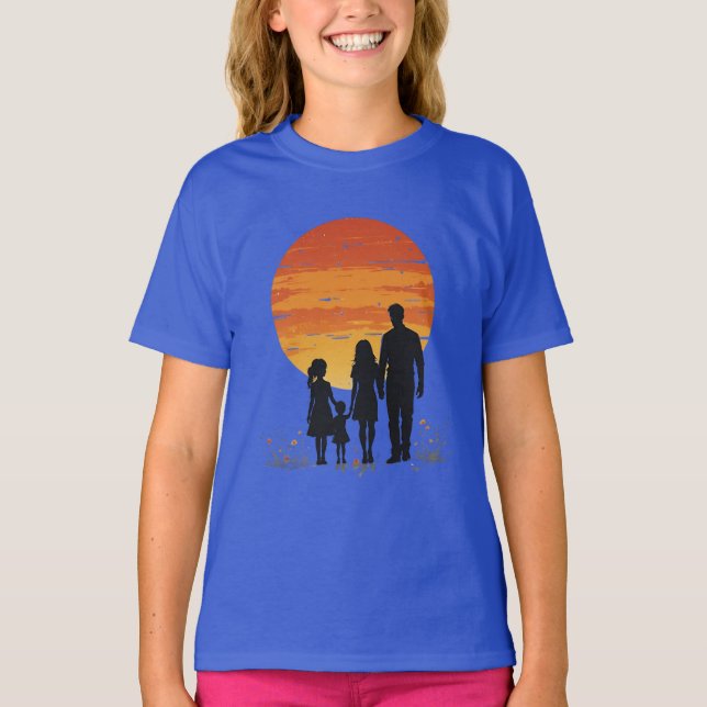 Camiseta Silhouette T-Shirt de Sunset Family (Anverso)