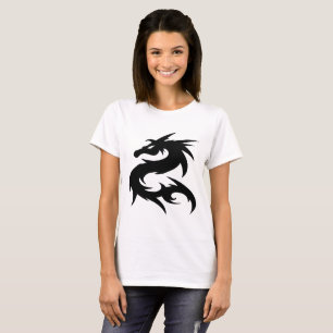 Camiseta Silhouette Tribal Dragon