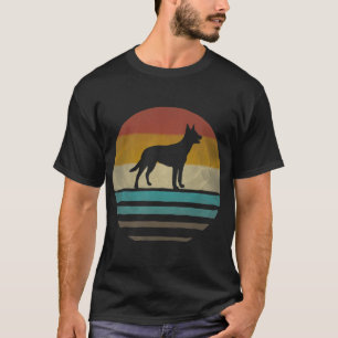 Camiseta Silhouette vintage de perro Kelpie australiano