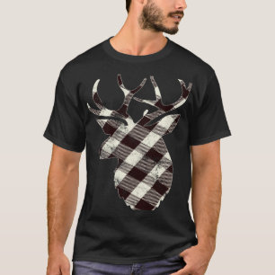 Camiseta Silhouette White Buffalo Plaid Christma