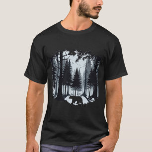 Camiseta Silhouette Wildlife Silhouette Forest
