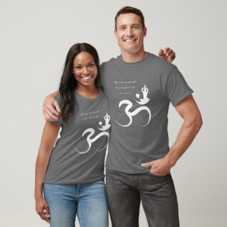 Camiseta Silhouette Zen simple Yoga y caligrafía Om/Aum