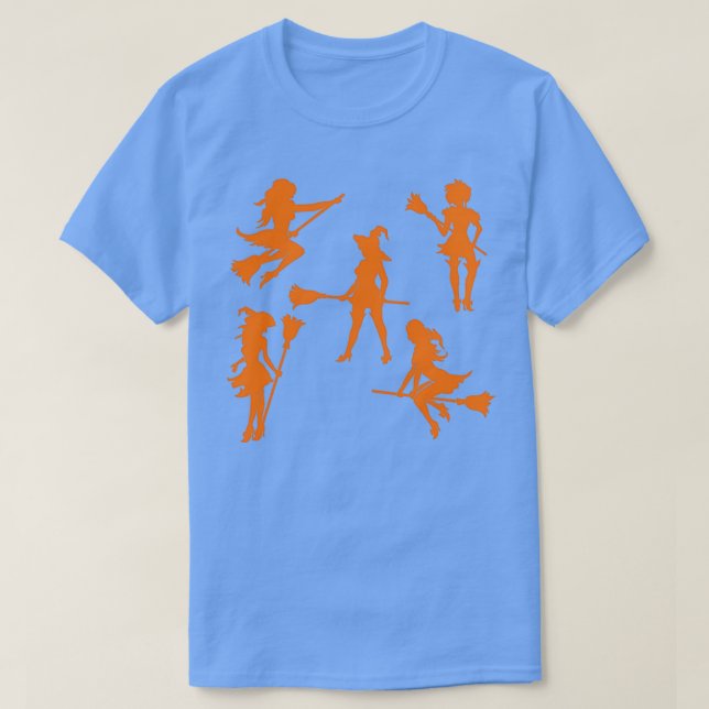 Camiseta Silhouettes de bruma monocroma Trick o Tr (Diseño del anverso)
