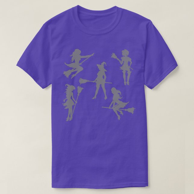 Camiseta Silhouettes de bruma monocroma Trick o Tr (Diseño del anverso)