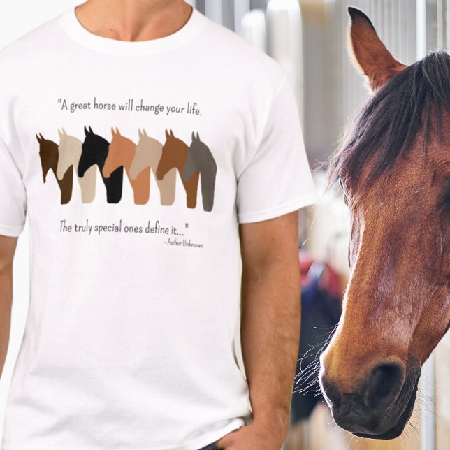 Camiseta Silhouettes de caballo con cotización a caballo (Subido por el creador)