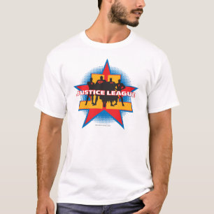 Camiseta Silhouettes de la Liga de la Justicia y fondo este