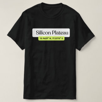 Camiseta Silicon Plateau Bengaluru Coordinates T-Shirt 