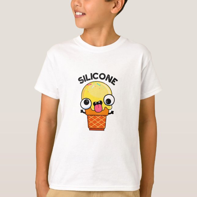 Camiseta Silicone Funny Ice Cream Cone Pun (Anverso)