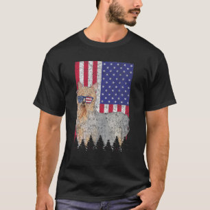 Camiseta Silky Terrier Perro Patriótico Orgullo Estadounide