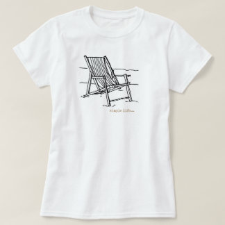 Camiseta Silla Adirondak en la playa