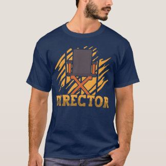 Camiseta Silla de director de cine divertida