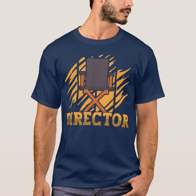Camiseta Silla de director de cine divertida (Anverso)
