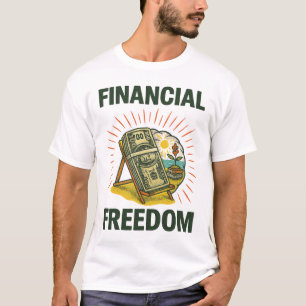 Camiseta Silla de playa de libertad financiera para constru